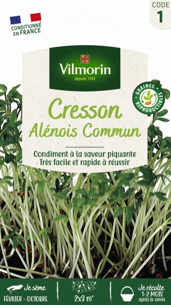 Potagères - Cresson Alénois Frisé - PACKAGING_RECTO